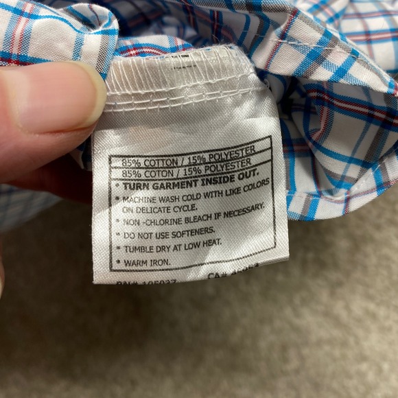 Ariat Pro Series Shirt Mens Large Plaid Short Sleeve Button Down Western Preppy - Picture 3 of 9